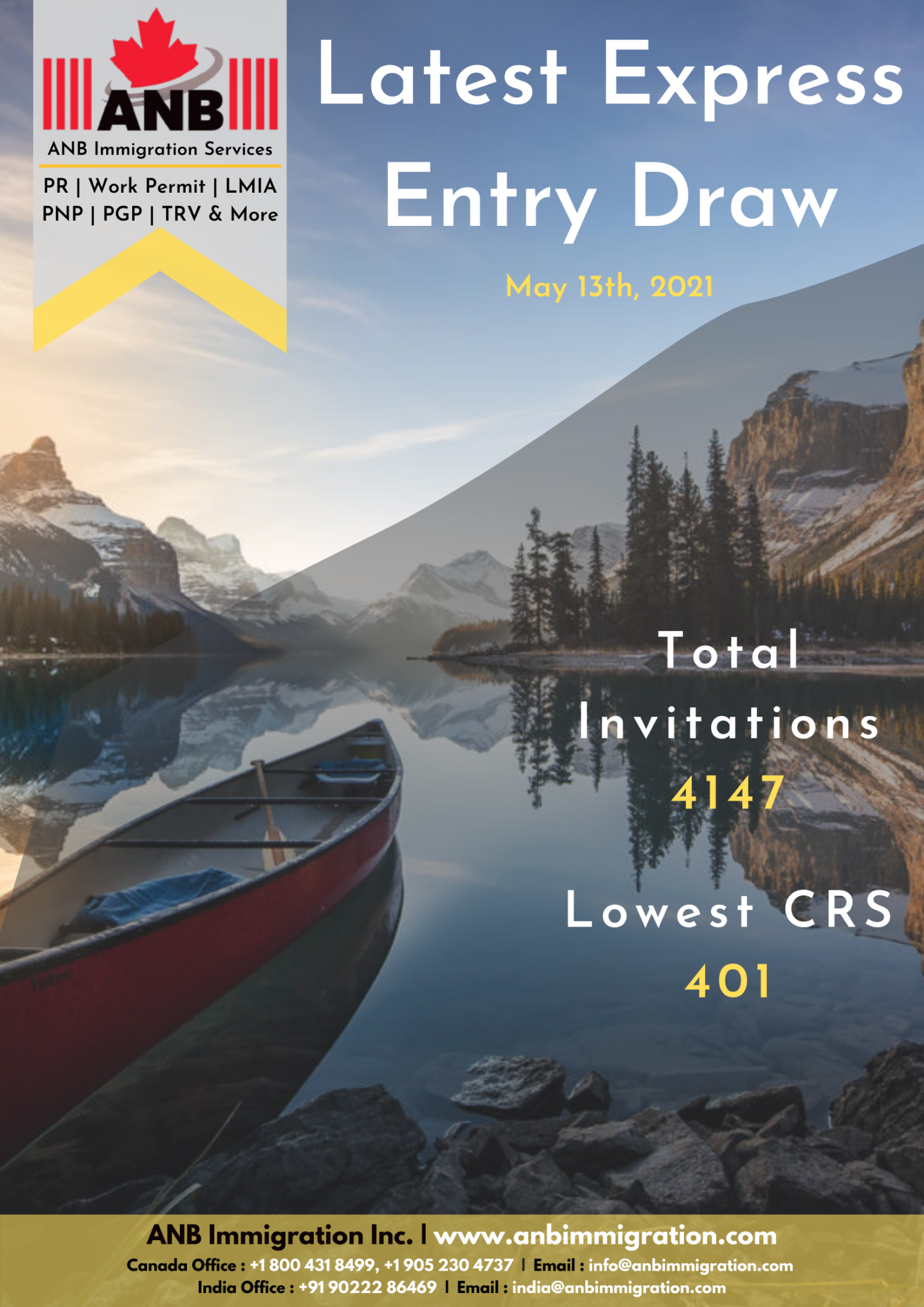 Express Entry CEC Draw 13th May 2021 ANB Immigration